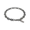 Miesten rannekorut One Jewels OAMB4107SG Hopeinen